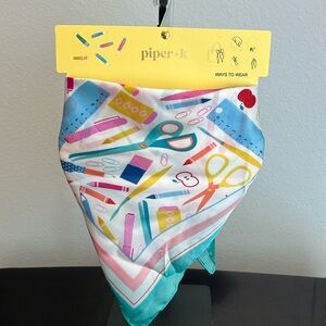 Piper K | School Motif  Scarf 🖍️🍎📏✂️🖌️